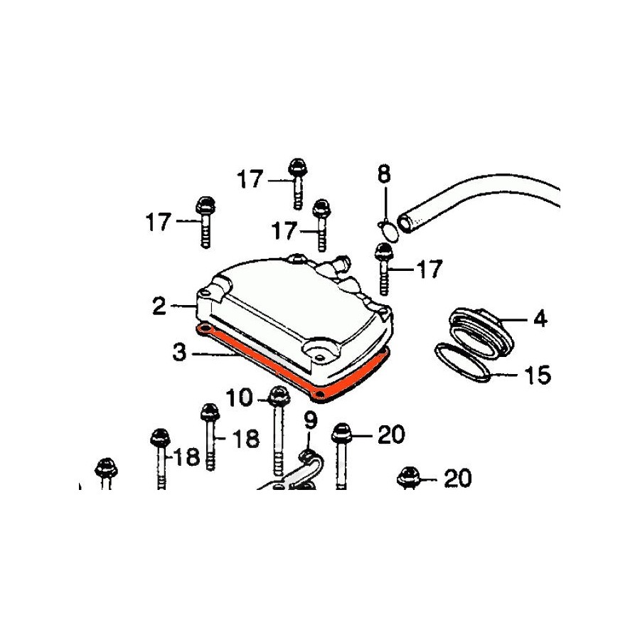 Moteur - Joint carter sup. - CB360 G / CJ360T