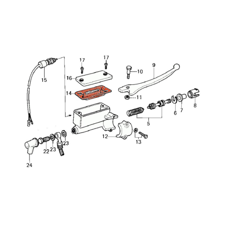 Service Moto Pieces|Moteur - Joint Spy - Tige Embrayage - KZ400 B/G/H - 92049-1003|1978 - KZ400 B|10,90 €