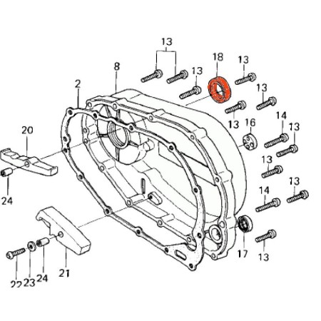 Service Moto Pieces|Moteur - Joint Spy - 92050-065|1979 - KZ400 H|17,69 €