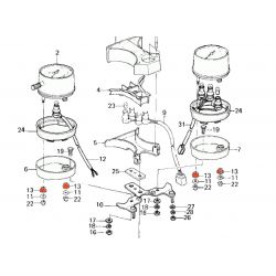Service Moto Pieces|Carburateur - Membrane de boisseau - Kawasaki KZ250 - KZ350 - KZ400 - KZ440|Boisseau - Membrane - Aiguille|29,90 €