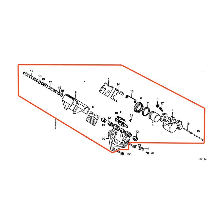 Frein - Etrier - Complet - ø 38.10 mm