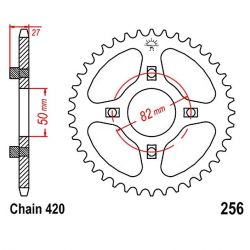 Service Moto Pieces|Chaine - Noir - 420-102 maillons - DID420 - Ouvert|Chaine 420|20,23 €