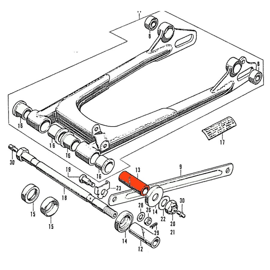 Service Moto Pieces|Levier - Embrayage - Yamaha - 5EB-83912-01 |1999 - YZF-R6 600 N|9,20 €