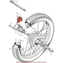 Service Moto Pieces|Roue Avant - Joint papier pour disque de frein - (x1)|Roue - Avant|3,00 €