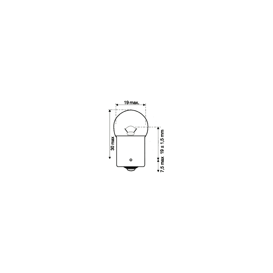 Ampoule - 6v - 10w - BA15S - "clignotant" Ampoule - 6v - 10w - BA15S - "clignotant"