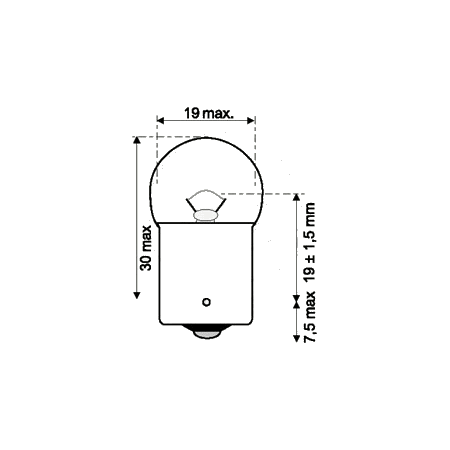 Service Moto Pieces|Ampoule - 12v - 10w - BA15S|Ampoule 12 Volt|1,10 €