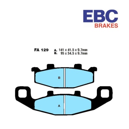 Service Moto Pieces|Frein - Jeu de Plaquettes - EBC EXTREME PRO - FA-129-EPFA - Synthetic|Plaquette|65,90 €