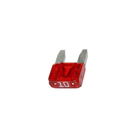 Fusible - Mini fusible - 10A - Rouge - Lg. 11mm