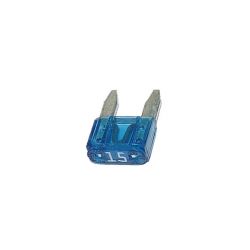Service Moto Pieces|Fusible - Mini fusible - 15A - Bleu - Lg. 11mm|Fusible|0,35 €