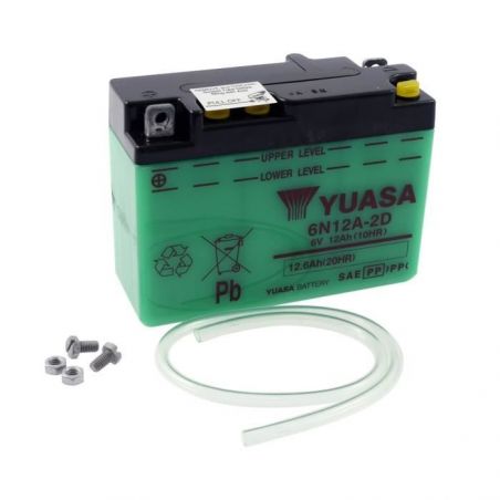 Service Moto Pieces|Batterie - 6 Volts - 6N12A-2D - YUASA |Batterie - 6 Volts|68,69 €