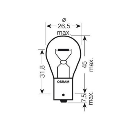 Ampoule - 6v - 15w - BA15S - "clignotant"