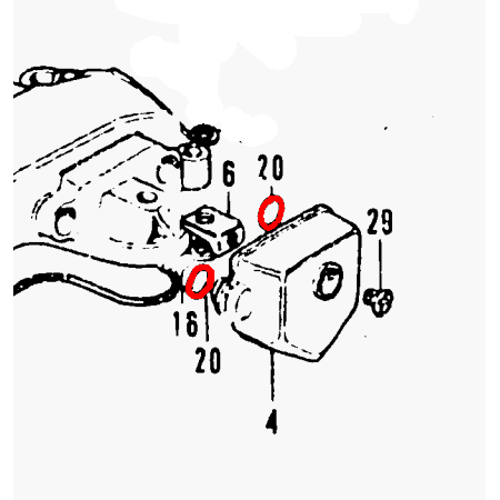 Cache culbuteur - joint torique - ø 6.00 x3.00 mm - (x1)