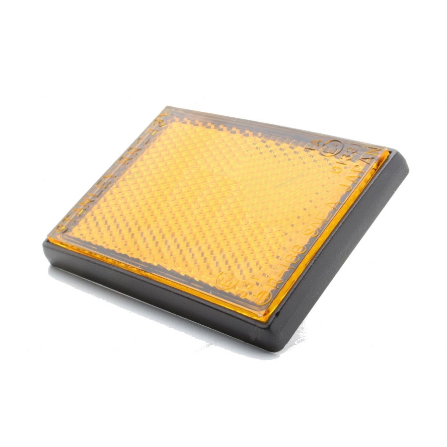 Service Moto Pieces|Reflecteur - Catadioptre Orange - Rond - Percé pour passage vis|Catadioptre|1,80 €