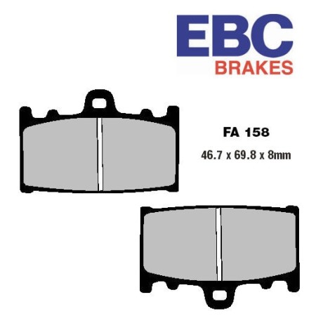 Frein - Jeu de Plaquettes - EBC - FA158 - Std