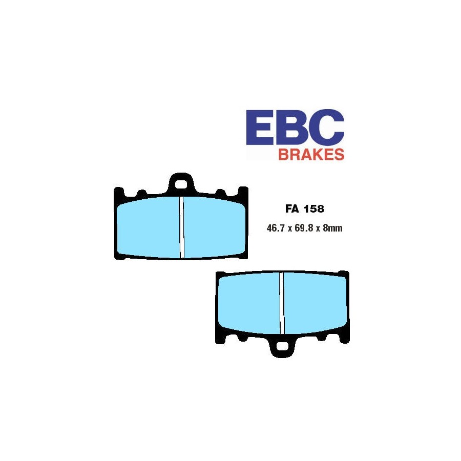 Service Moto Pieces|Frein - Jeu de Plaquettes - EBC EXTREME PRO - EPFA158-HH |Plaquette|65,00 €