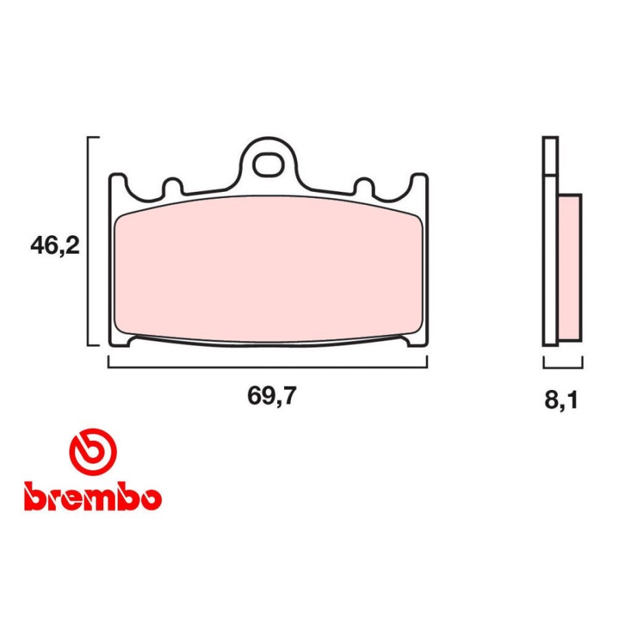 Frein - Jeu de Plaquettes - BREMBO - 07KA13LA