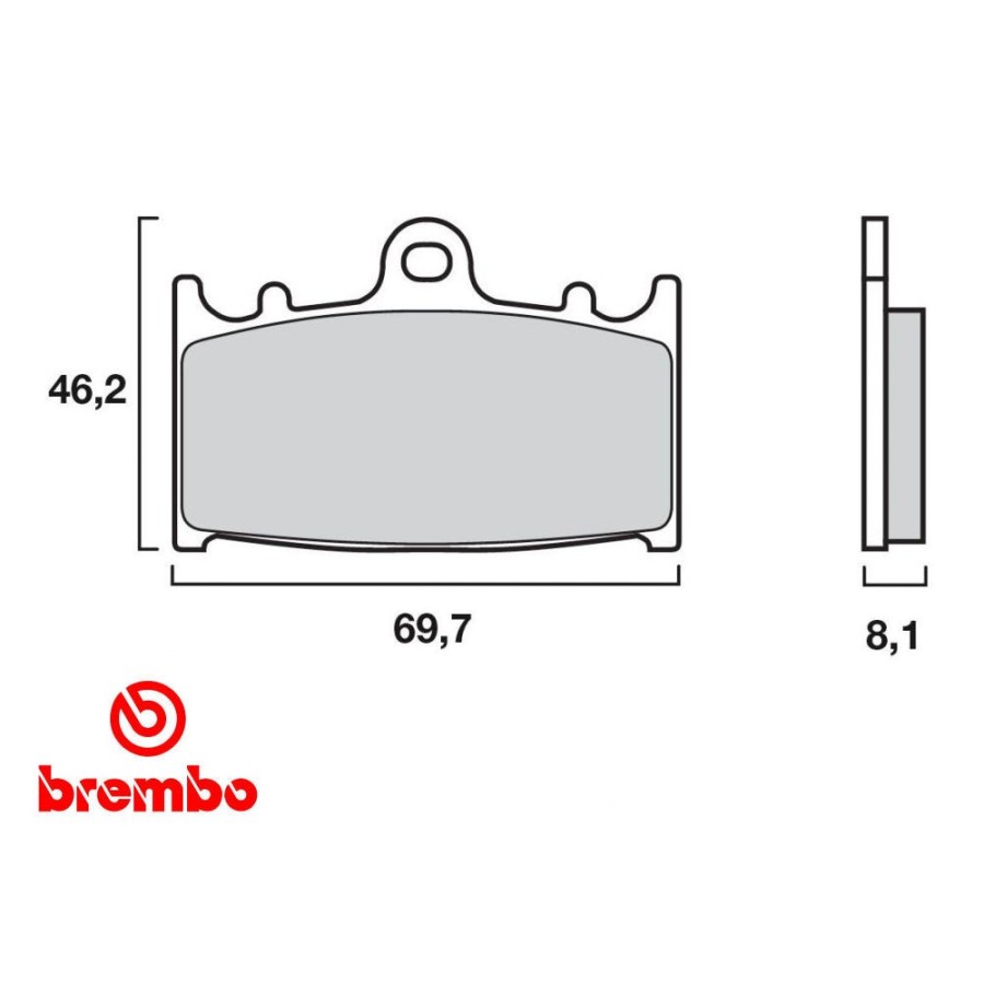 Frein - Jeu de Plaquettes - BREMBO - 07KA1306