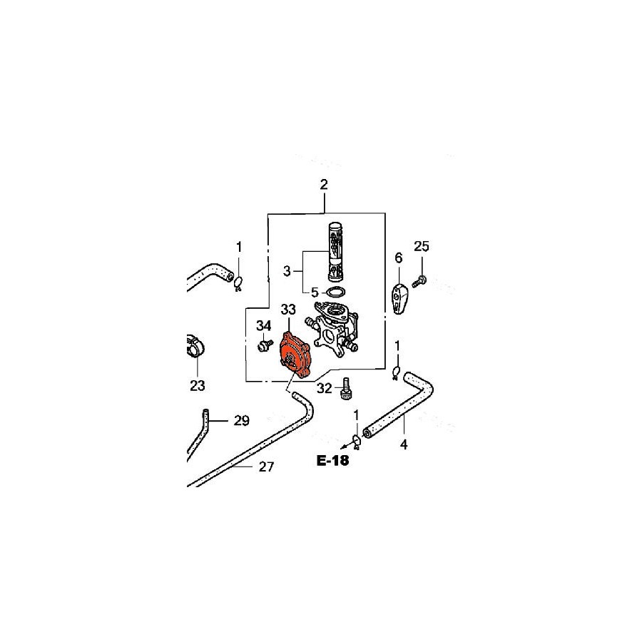 Service Moto Pieces|Robinet de reservoir - Essence - Cuve - 16952-268-000|Reservoir - robinet|11,90 €