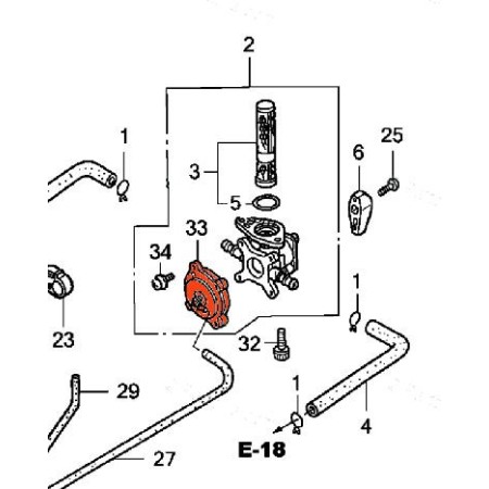 Robinet - Kit de couvercle - depression - GL1500 - CBR1100 - VTR1000 ....