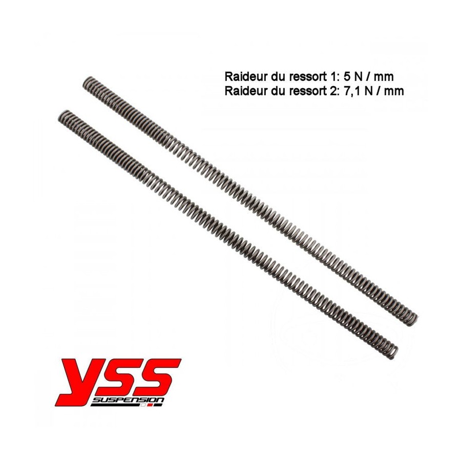 Fourche - Ressort progressif - YSS - 570mm - CX500