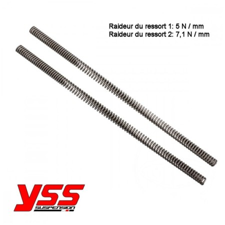 Fourche - Ressort progressif - YSS - 570mm - CX500