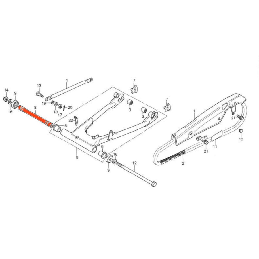 Service Moto Pieces|Bequille Laterale - CB750K|bras oscillant - bequille|92,00 €