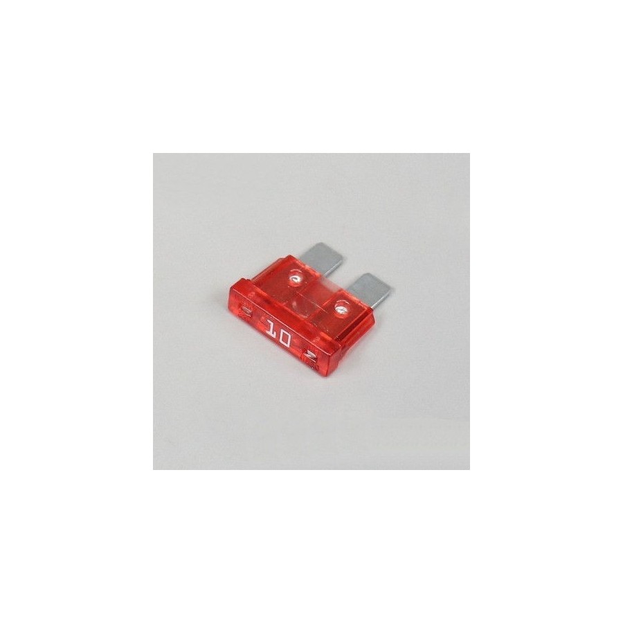 Service Moto Pieces|Fusible - 10A - Rot - Lg 19mm|Fusible|0,99 €