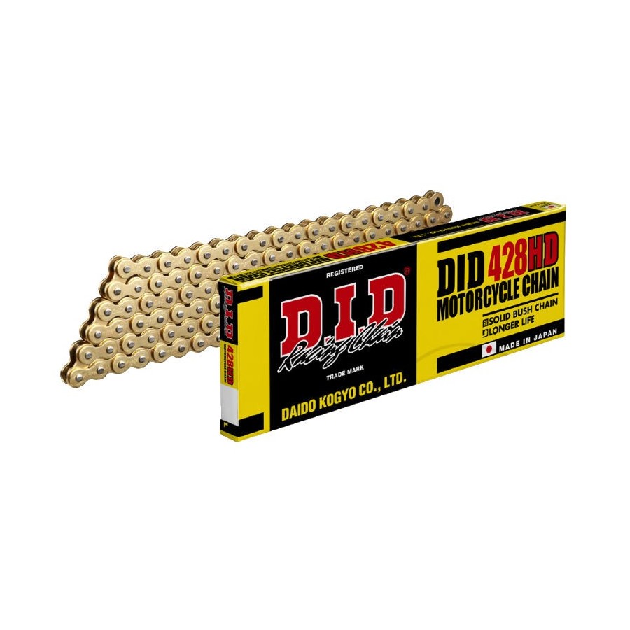 Transmission - Chaine - DID-HD - 428-110 maillons - OR - Ouverte Transmission - Chaine - DID-HD - 428-110 maillons - OR - Ouverte