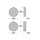 Frein - Jeu de Plaquettes - EBC - FA038 - Organic