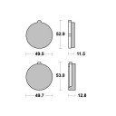 Frein - Jeu de Plaquettes - EBC - FA038 - Organic