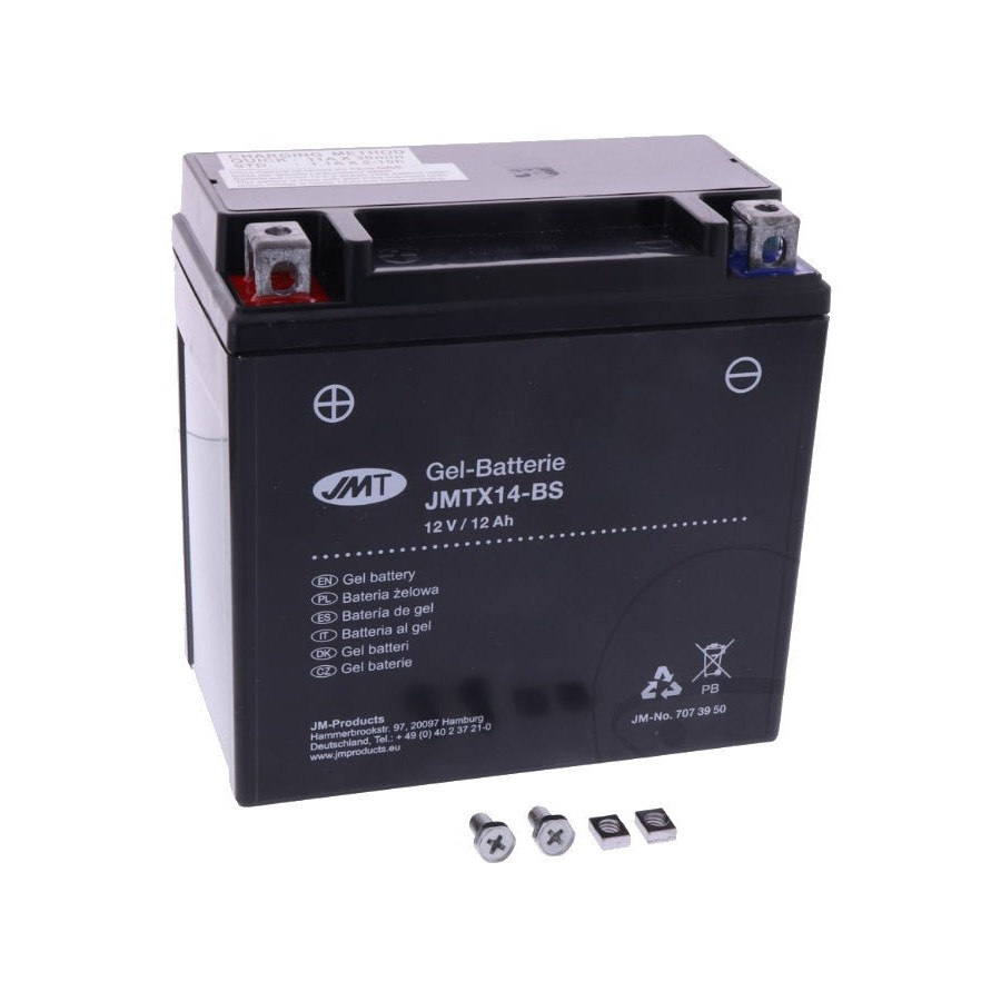 Service Moto Pieces|Batterie - 12v - YB10L-A2 - JMT - GEL|Batterie - Gel - 12Volt|68,95 €