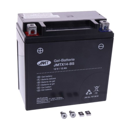 Service Moto Pieces|Batterie - YTX14-BS - GEL - JMT|Batterie - Gel - 12Volt|86,63 €