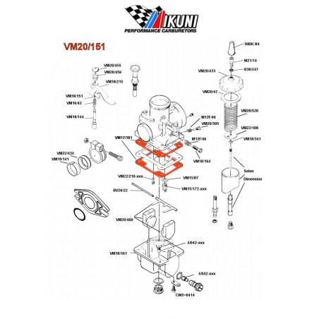 Carburateur - Joint de cuve - VM17/161