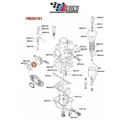 Carburateur - Bague - entretoise - VM22/434