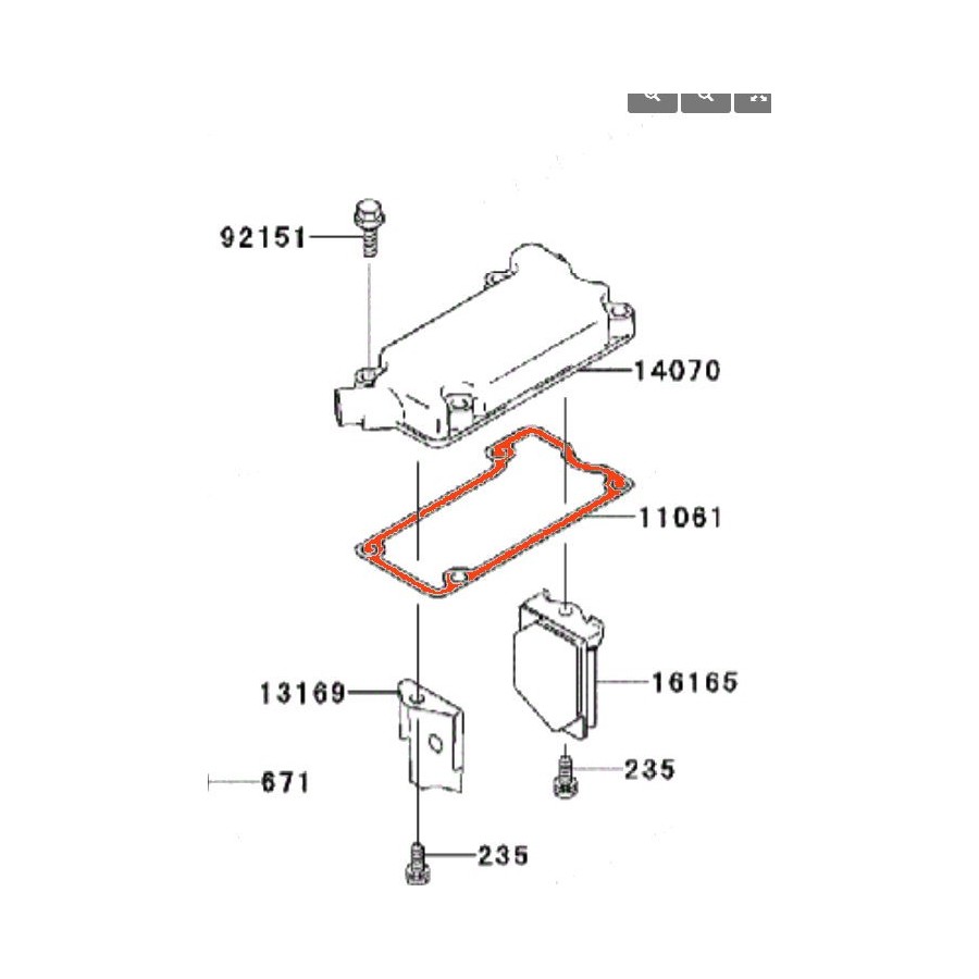 Service Moto Pieces|Reservoir - Joint de Bouchon - CB125/185/200. .450 .... / CX500|Reservoir - robinet|3,39 €