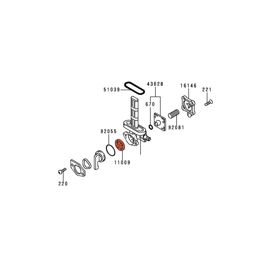 Service Moto Pieces|Robinet essence - Kit réparation robinet - SRX600 - XV125 - XV250 - XV750|Reservoir - robinet|27,85 €