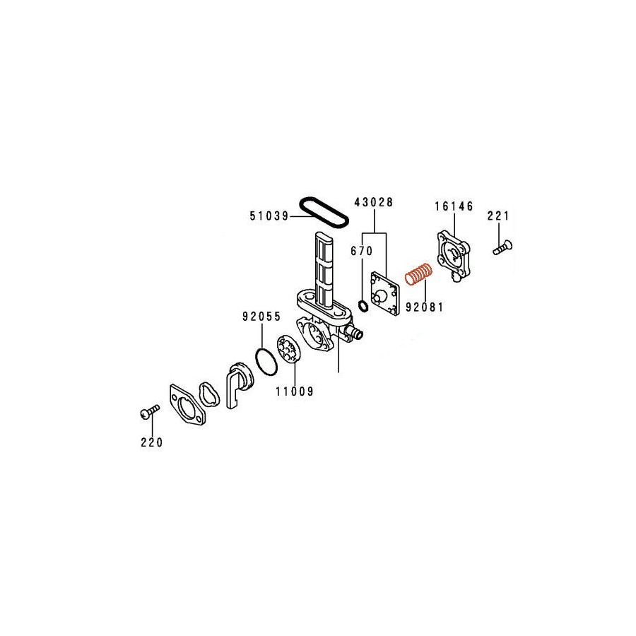 Service Moto Pieces|Robinet - Essence - M12 x1.25 - Sortie a droite|04 - robinet|22,90 €