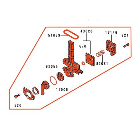 Service Moto Pieces|Robinet - essence - GTR1000 - 51023-1302 - 51023-0726|04 - robinet|119,90 €