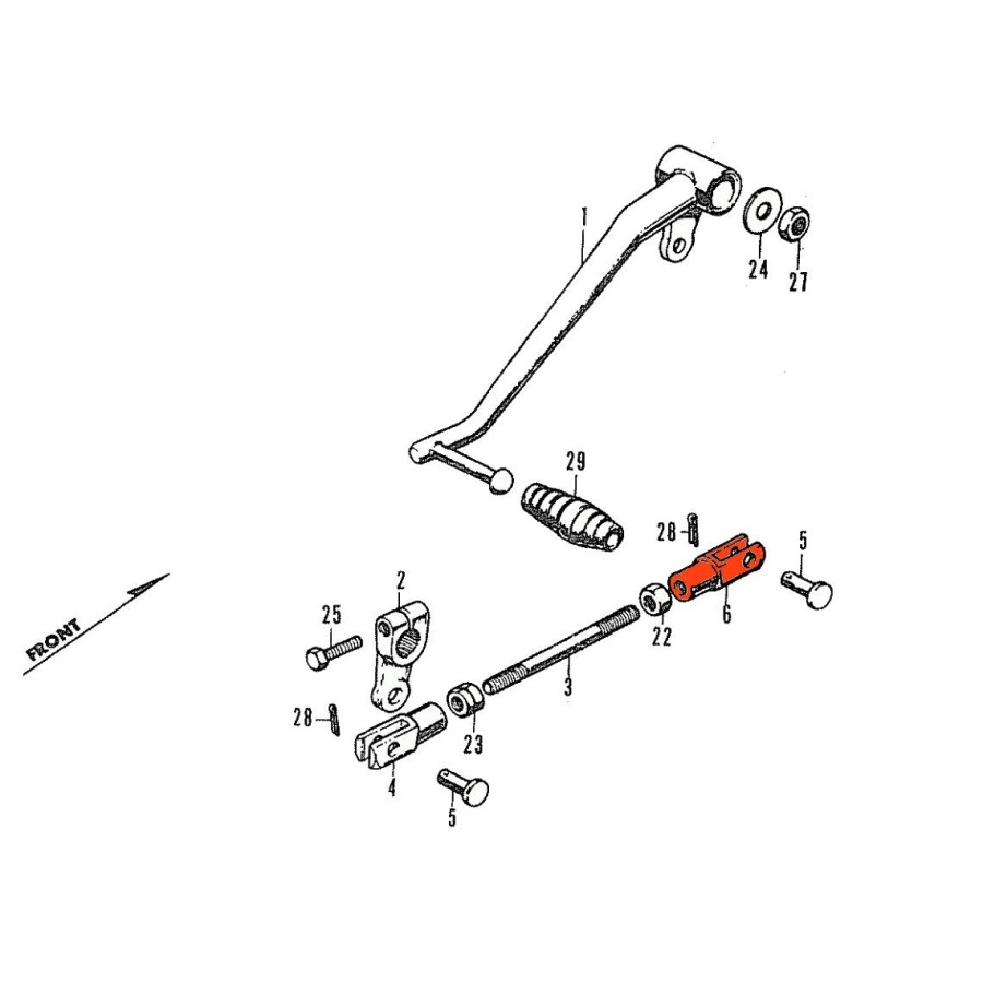 Service Moto Pieces|Cale Pied - Caoutchouc - 2GH-27413-00 - Droite / Gauche - FZ750 - FZR1000 ....|Cale Pied - Selecteur|39,90 €