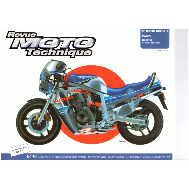 RTM - N° 4 Hors serie - GSXR-750 - Revue Technique moto