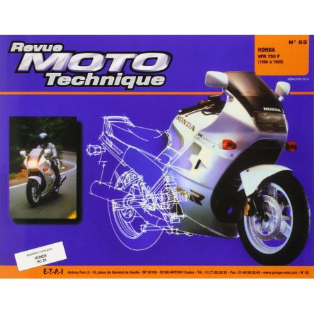 Service Moto Pieces|RTM - N° 063 - VFR750 - (RC24) - Revue Technique moto - Version PAPIER|Honda|39,00 €