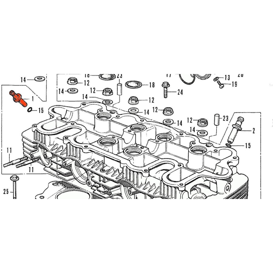 Service Moto Pieces|Moteur - Vilebrequin - 1/2 coussinet - (x1) - B - MARRON - Cb500/550|1974 - CB 550 K0|21,05 €