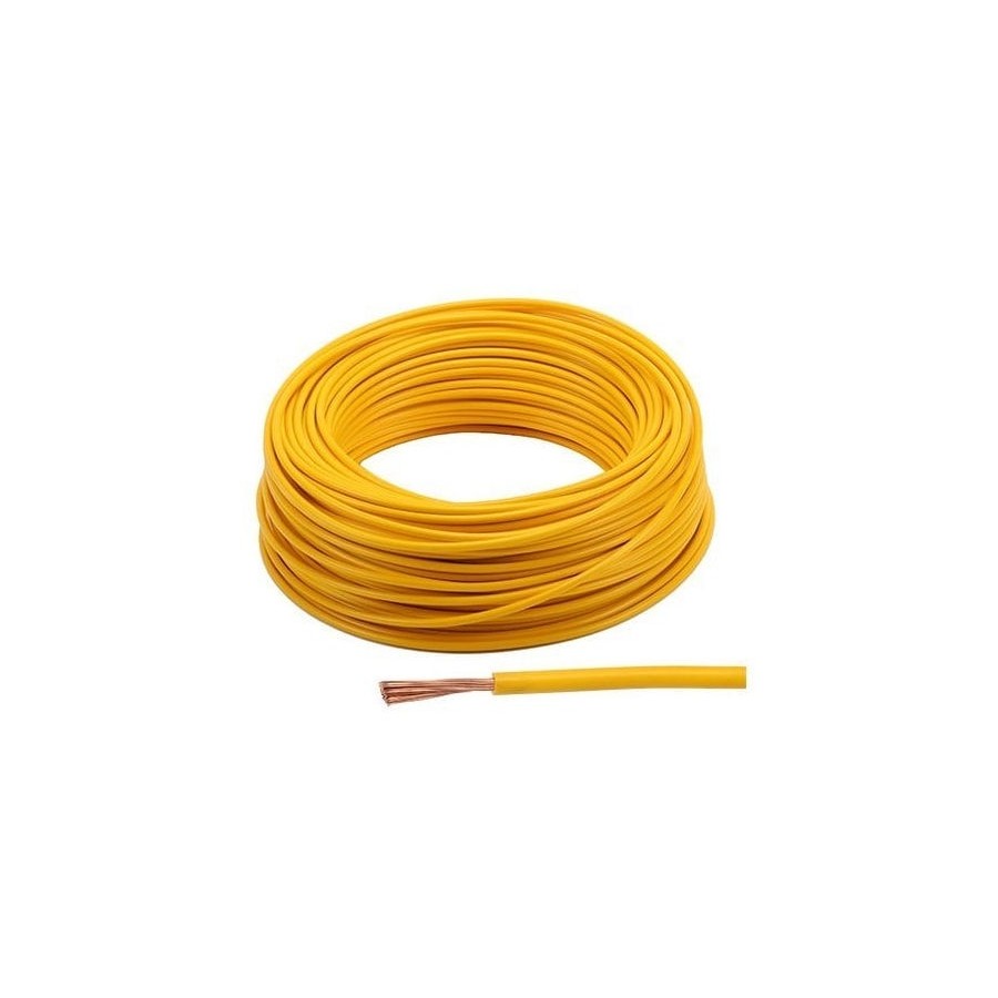 Fil Electrique - 2.50mm2 - JAUNE - 3 metres