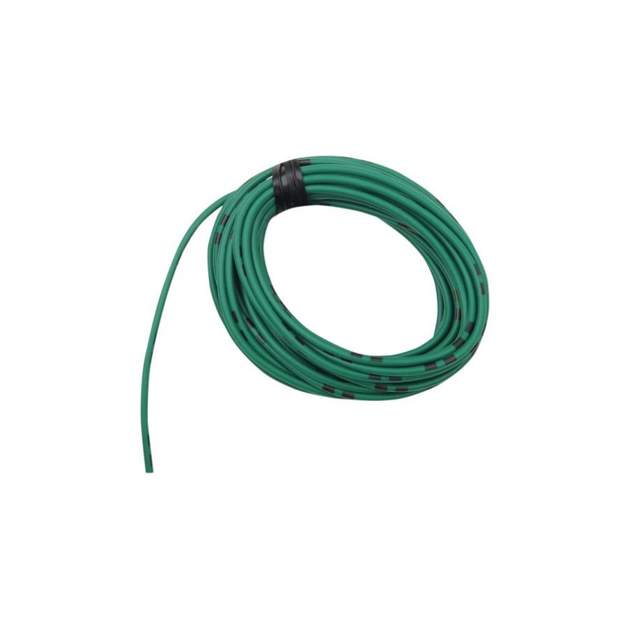 Fil Electrique - 0.75mm2 - Vert/Noir - 4 metres