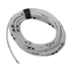Cable - 0.75mm2 - Fil electrique - Blanc/Noir - 4 metres
