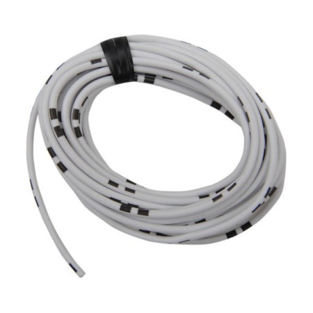 Service Moto Pieces|Fil Electrique - 0.75mm2 - Blanc/Noir - 4 metres|Fil Electrique 0.75mm2|12,56 €