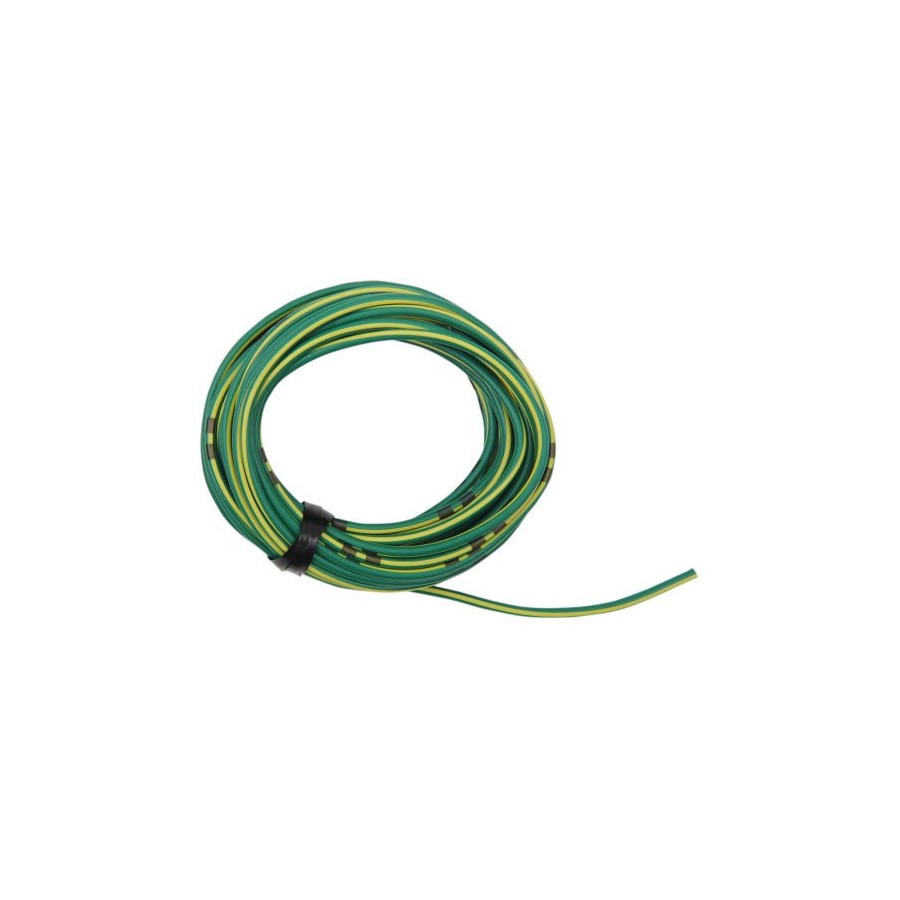 Fil Electrique - 0.75mm2 - Jaune/Vert - 4 metres