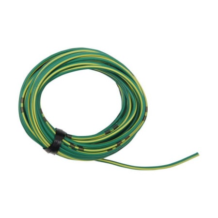 Service Moto Pieces|Fil Electrique - 0.75mm2 - Jaune/Vert - 4 metres|Fil Electrique 0.75mm2|12,56 €