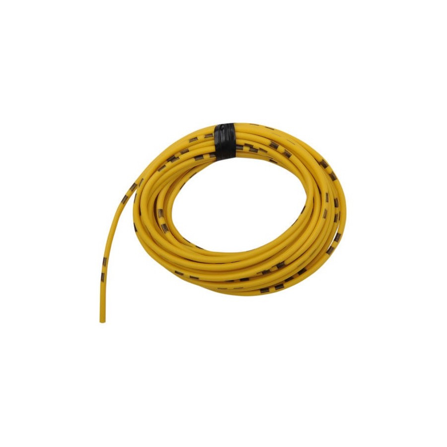 Fil Electrique - 0.75mm2 - Jaune/Noir - 4 metres