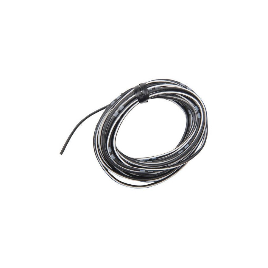 Fil Electrique - 0.75mm2 - Blanc, Noir - 4 metres